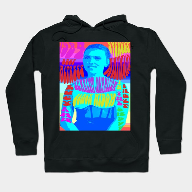 Scarlett Johansson  Psychedelic style Hoodie by happy-printing